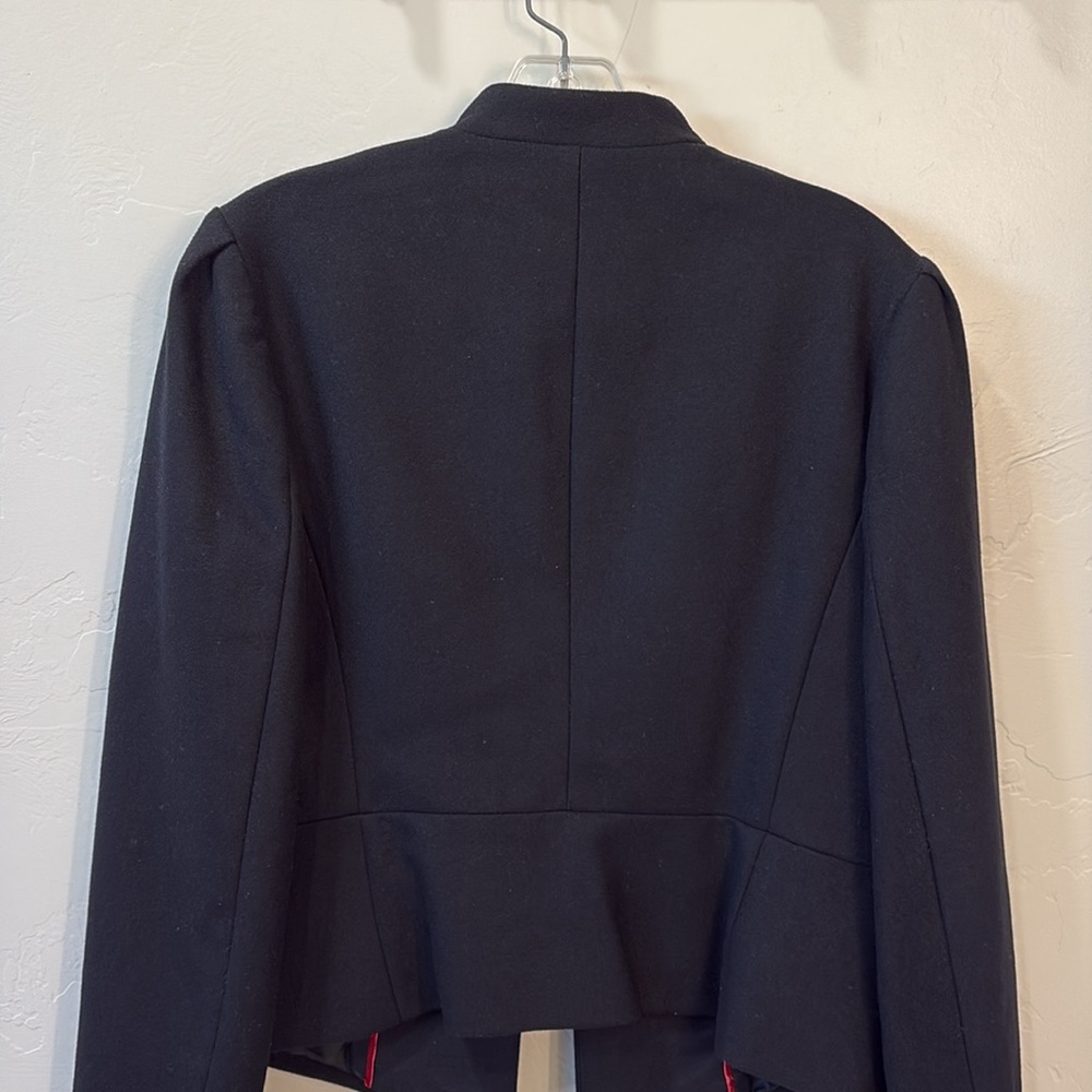 Banana Republic Wool black with gold embroidered jacket - Picture 7 of 9
